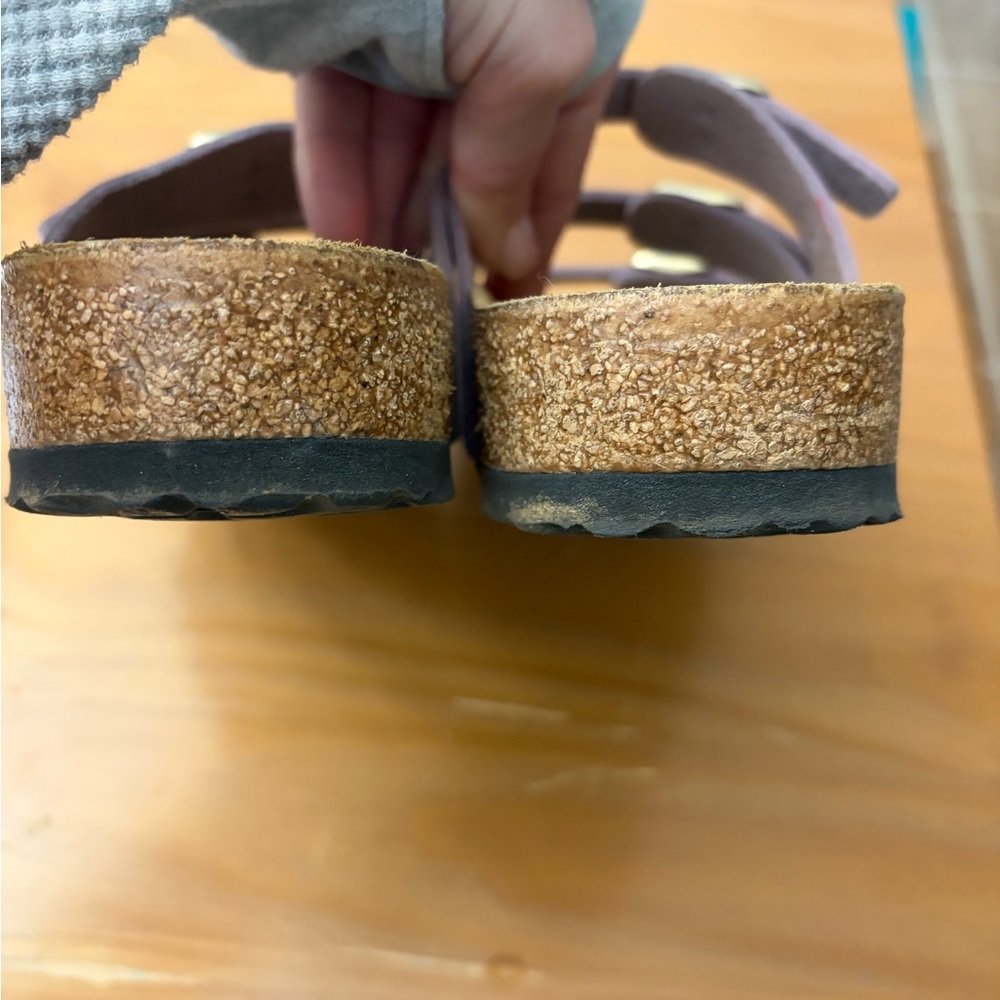 Birkenstock Lavender Triple-Strap Sandals - Picture 7 of 8